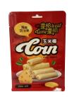 Custom Heat Seal Flat Bottom Pouches Glossy Surface For Corn Snack Food