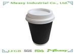 8 Ounce Green Black Ripple Wall Hot Drinking Paper Cup Good Insulation