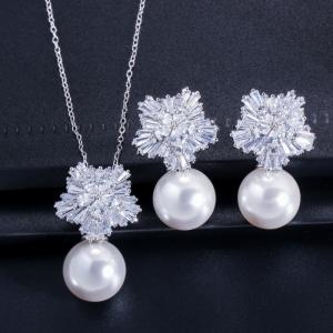 China Women's Jewelry Set Wedding Party Water drop Red CZ Crystal Necklace Earrings Bracelet Ring High Quality Indian Gold Jew factory