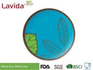 China Tasteless Non - Fragile Bamboo Fibre Plates 10&quot; 25cm With Delicate Appearance factory