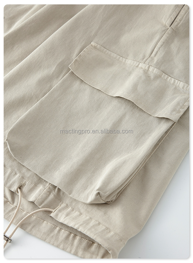 Support Customized Logo Men's Acid Washed Cotton Gym Half Pants for Summer Exercise