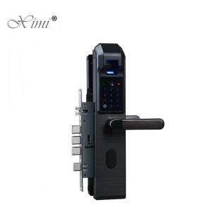 China Metal 360° 1S Biometric Fingerprint Door Lock 6V Battery factory