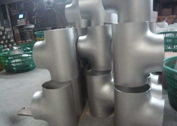 DN50 4mm Stainless Steel Pipe Tee Fittings TP304 / 304L Butt Weld Fittings MSS