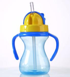 China Drop Proof 9oz 290ml Children Baby Weighted Straw Cup factory