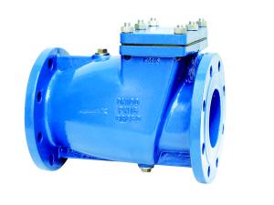 China Rubber Lined Disc Industrial Check Valves DIN3202 F6 Swing Check Valve factory