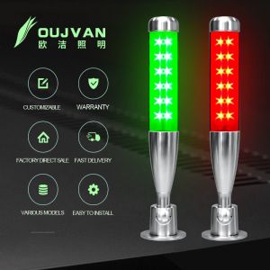 70 / Min Shiny Signal Tower Lamp DC 24V IP54 For CNC Machine Status Indicator