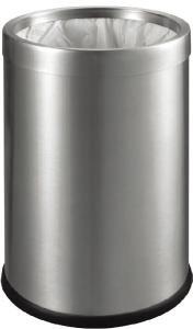 China Dustbin Matt Stainless Steel with silver removable ring factory