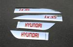Chrome Auto Body Trim Parts For Hyundai Tucson IX35 2009 Side Door Moulding Trim