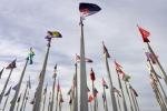 Height 2-3 M Stainless Steel Flag Pole / Stainless Steel Flag Pillar With Built