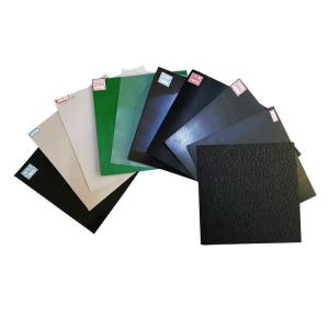 China 1mm Black Geomembrane for Shrimp Ponds Landfill Sites and Sewage Treatment Plants 's factory