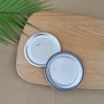 63mm Wrinkle Feeling SGS POE Dry Food Aluminum Foil Lid
