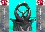 Contemporary Black Table Top Fountains , Small Electric Water Fountains OEM