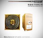RG11 CATV Coaxial Cable with Messenger Copper Clad Steel Conductor PE Jacket