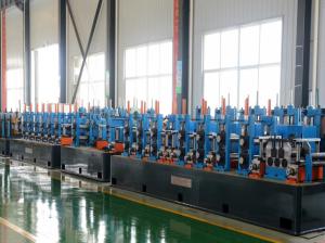 China High Frequency Welded Pipe Mill For 114-219mm Pipes Manufacturing Equipment factory