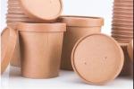 Custom printed ice cream cups Paper Bowl Ice soup cup kraft paper box bowl food