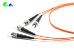 OM2 50 / 125μm ST - ST Fibre Optic Patch Cable Duplex 2.0mm 10M PVC Orange