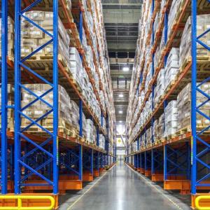 China Supermarket Heavy Duty Storage Racks With Adjustable 50mm 75mm 76.2mm Pitch factory