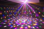 Sound Crystal Led Magic Ball Light , Olympic Circles Multi Colored Christmas