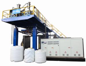 China HYBM1000L-1LAYERS Extruder Blow Moulding Machine with 40kw Die Head Heating Power factory