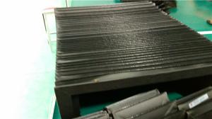 China Heat-sealed &amp;folded bellows fabric +PVC for any kind of machine dust covers factory