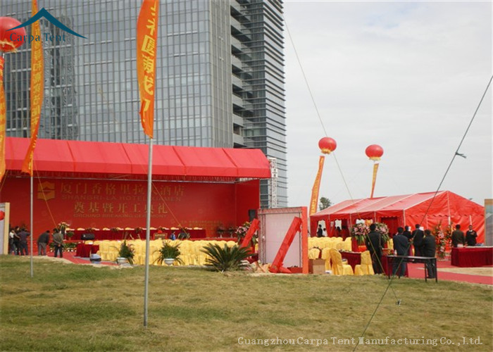 Aluminum Structure Red Marquee Tents Outdoor Tents For Parties