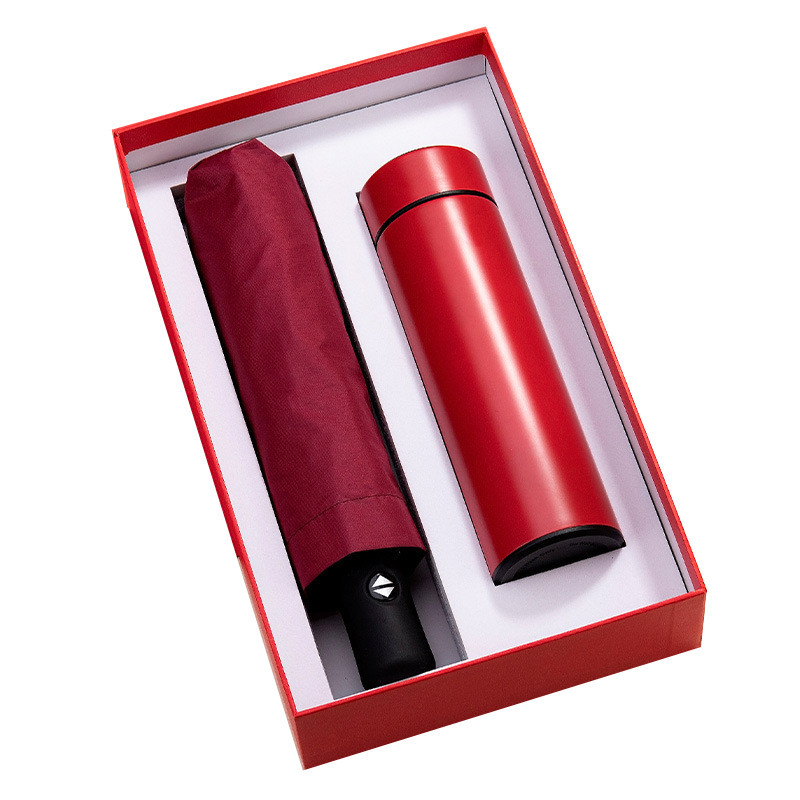Recycled Multiscene Luxury Corporate Gift Boxes LED Thermos Bottle
