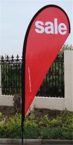 China 3 m double sided teardrop flags with dye sublimation printing factory