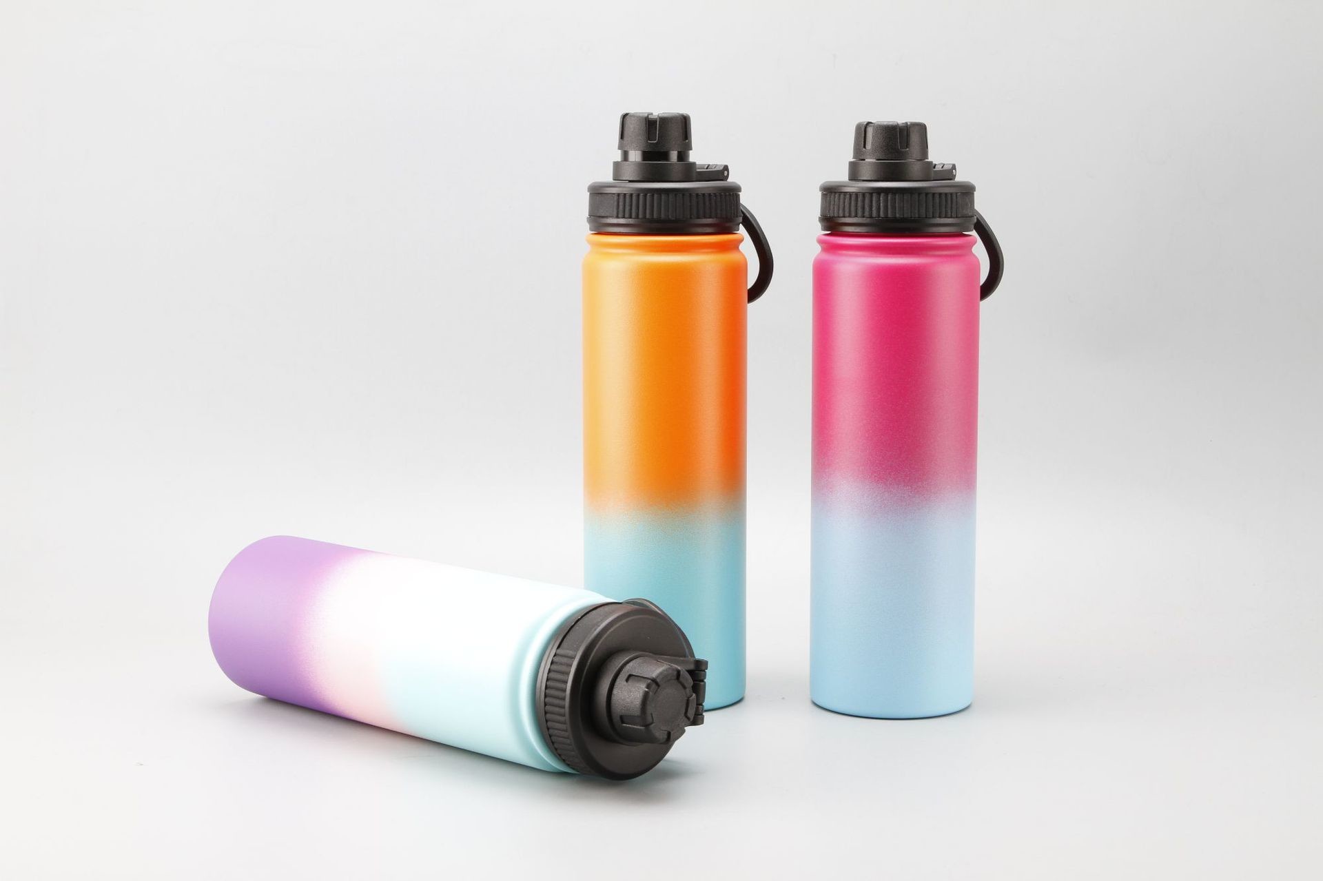 18oz 22oz 24oz 32oz 40oz Insulated Water Bottle With Spout Lid Straw Lid