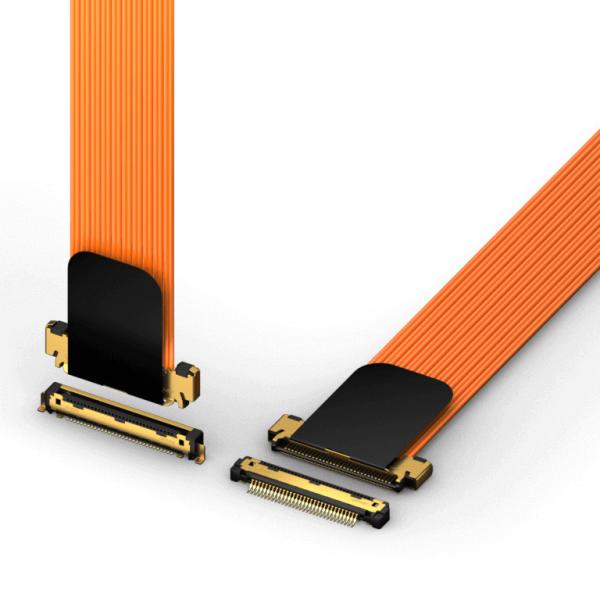 China KEL Micro Coaxial Cable TSL Series High Performance Coaxial Harnesses Transmission Rate 32Gbps Pitch 0.55mm factory