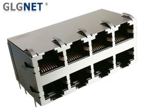 China Through Hole Ethernet Connector RJ45 Without Magnetics 2x4 Multiple Port factory