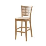 Custom Kitchen Bar Chair Solid Wood Leg Cane Counter Stool 43cm*43cm*109cm