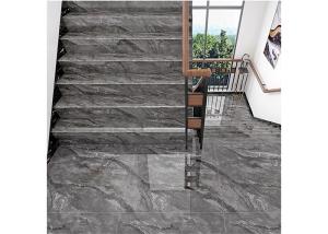 China Gray Polished Porcelain Tiles 1200x300mm Restaurant Anti Skid Stairs Tiles factory