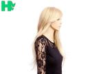 High Temperature Fiber Natural Long Straight Synthetic Wigs 120% Density