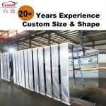 80Cm Wall Mirror Adhesive Wavy Full Length Frameless Large Half Round for House