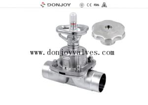 China SS316L Sanitary Stainless Steel Diaphragm Valve with BPE Standard for Pharmacy factory