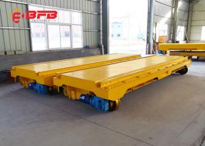 China Steel Mill Handling Industrial Trolley Cart , 30T Electric Flatbed Cart factory