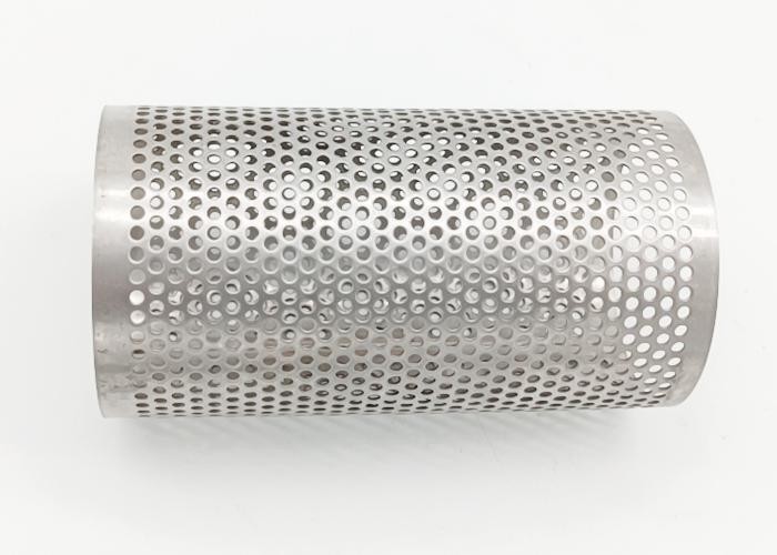 Sus 304 3mm Hole Perforated Round Steel Tubing For Water Filter