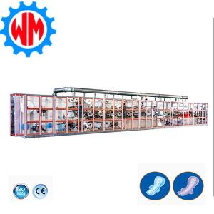 China Small Scale Sanitary Napkin Making Machine 380V 50HZ Ladies Pad Manufacturing Machine factory