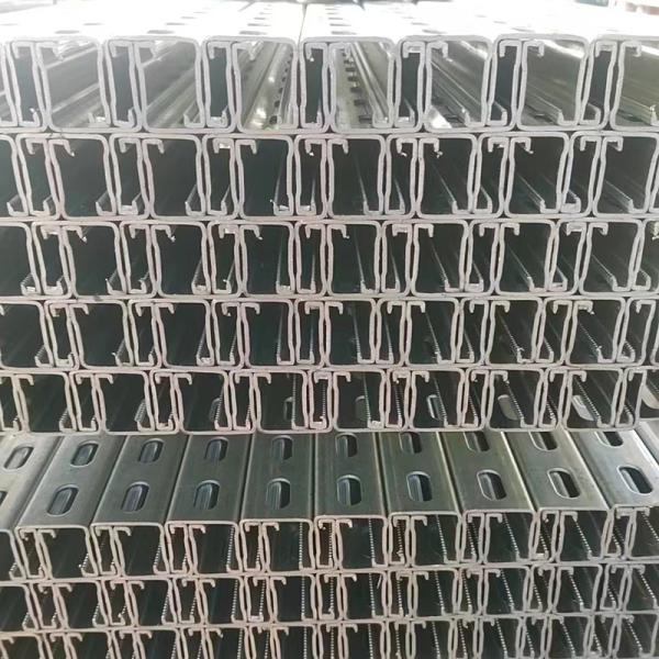 China 40-275g/M2 Galvanized Unistrut Steel With Customizable Length factory