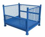 Galvanized wire mesh container warehouse equipment cage metal storage