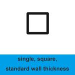 Square Single Bore Quartz Microcapillary Tube Standard Wall Thickness Long