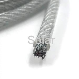 China Stainless WIRE ROPES SHEATHED WITH RUBBER PVC coated Steel Wire Rope factory