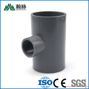 China Grey PVC Tube Fittings DN20 25 32 40 50 63 75 90 Pipe Reducing Tee Customized factory