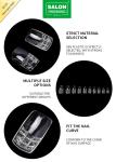Fashionable Clear Color False Nails Full Cover French Nail Customized Design For