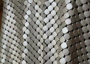 China Decorative Gold Metal Flake Fabric Hotel Curtain / Room Divider CE Certified factory