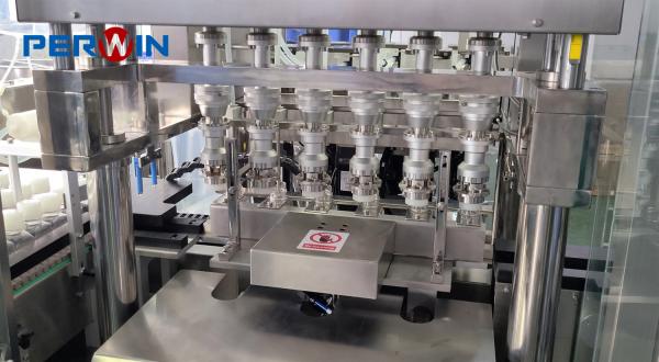 Siemens PLC And Touch Screen Control Media Filling Machine Compressed Air