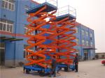 Movable Scissor Lift Mobile Hydraulic Lift Ac380v Or Dc Battery Blue Orange