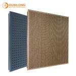 Punching White Metal Acoustic Ceiling Panel Suspended Aluminum / Aluminium