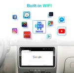 Universal 10.36' IPS Android Car Radio GPS Wifi 1 Din Touch Screen Carplay HD
