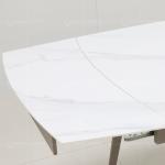 Modern Home 1.1CBM SS Steel Furniture 4 Seater Extendable Dining Table Set